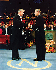 Dr. Murad receiving Nobel Prize