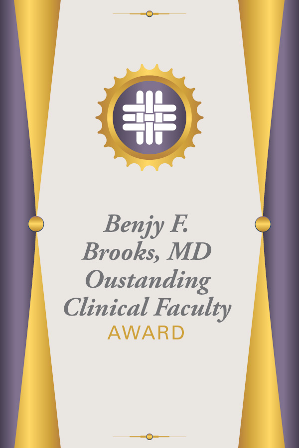 benjy f brooks md outstanding clinical faculty award