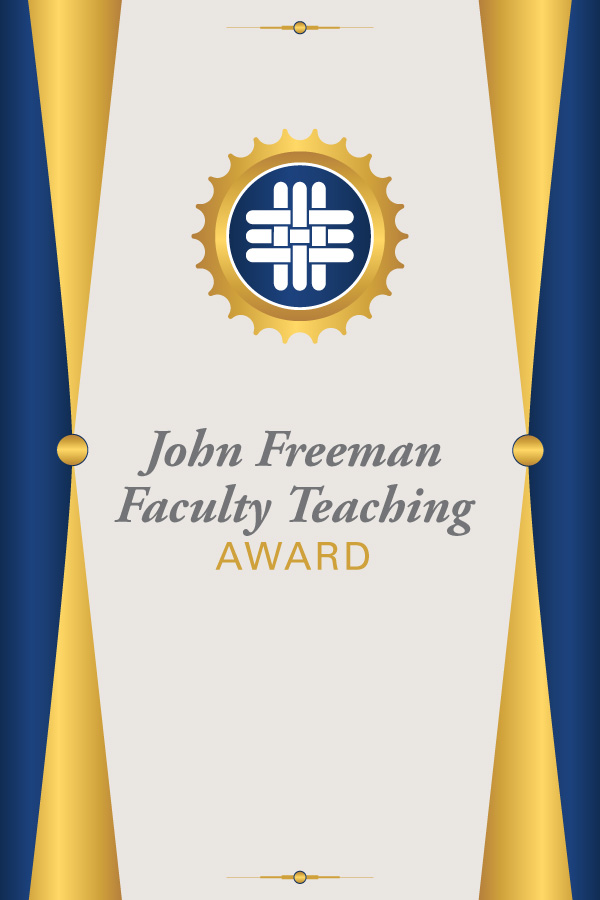 john freeman award teaching award