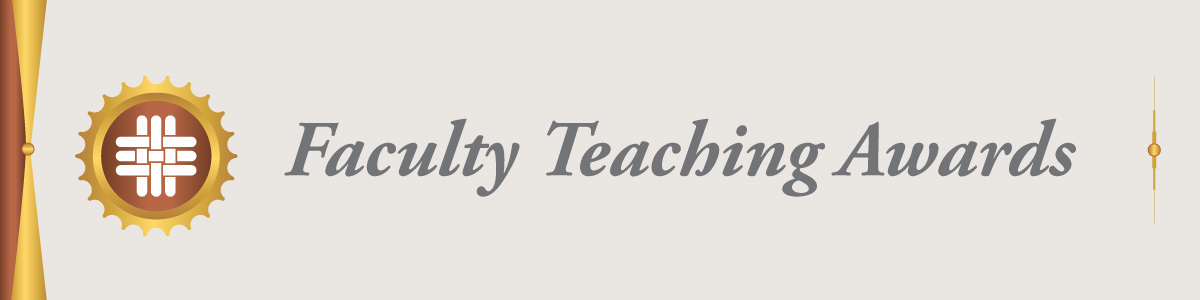 Header graphic for Faculty Teaching Awards