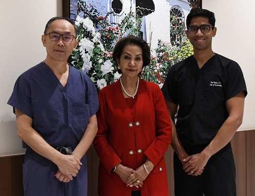 Drs. Yandong Jiang, Maya Suresh and Paul Potnuru