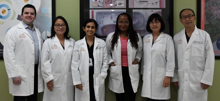 Drs. Charlie Artime, Yafen Liang, Shobana Rajan, Omonele Nwokolo, Cynthia Ju, and Yandong Jiang