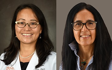 Drs. Yafen Liang and Barbara Orlando
