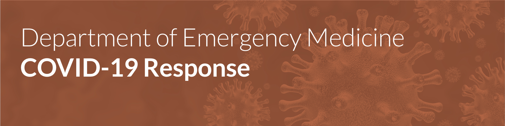 Department of Emergency Medicine: COVID-19 Response