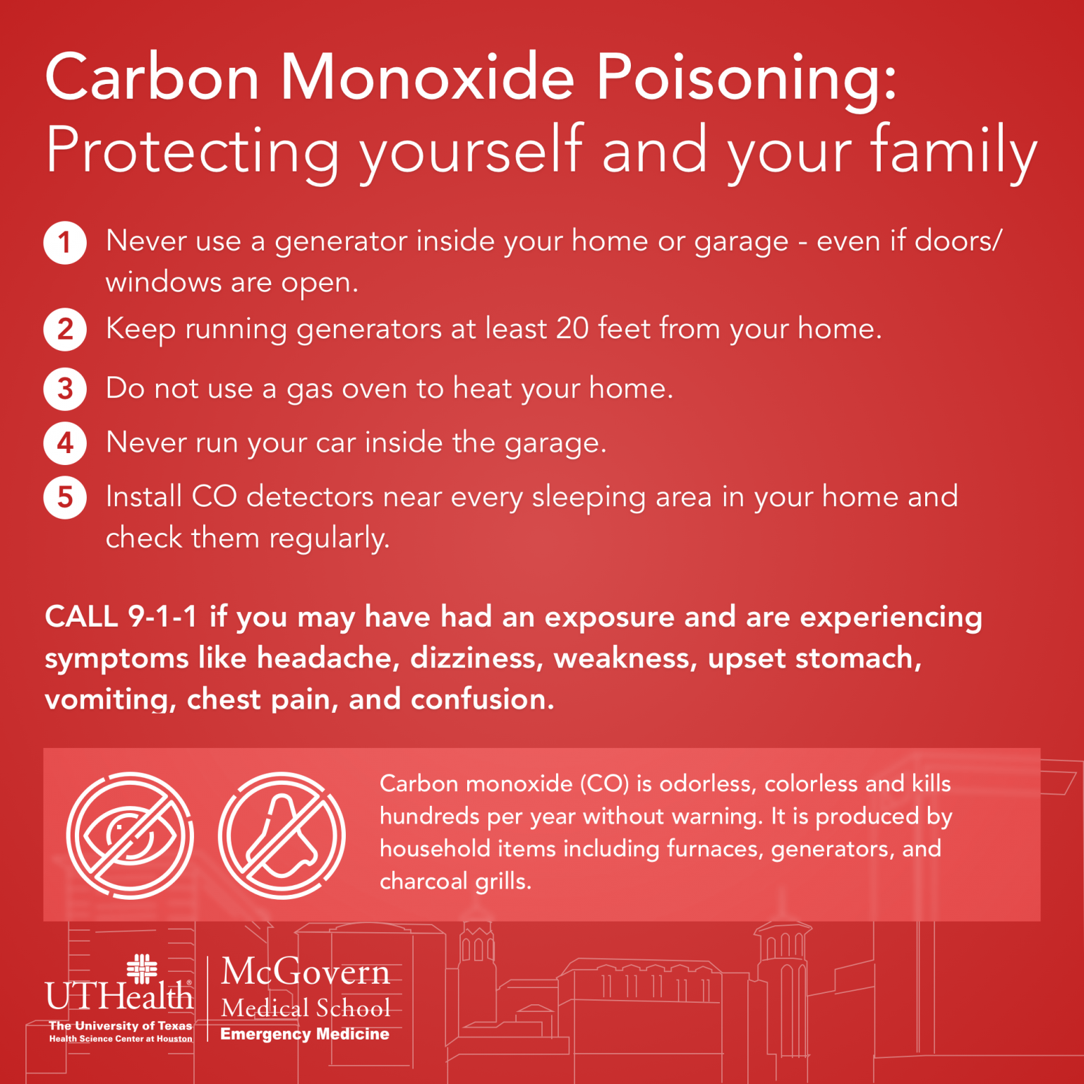 Dr Prater Warns Against Carbon Monoxide Poisoning During Winter Storm Mcgovern Medical School 3697
