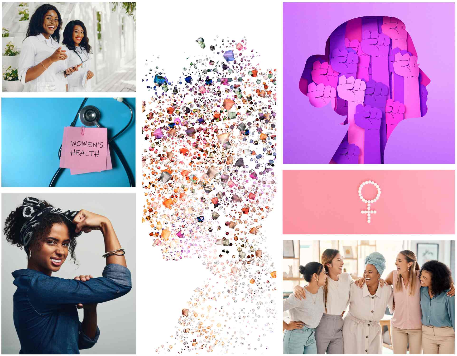 Women's health collage