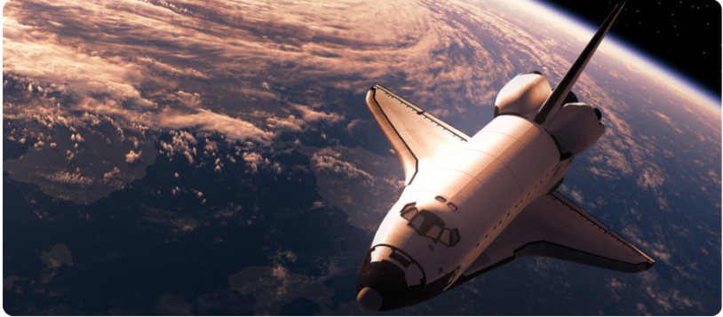 shuttle in space