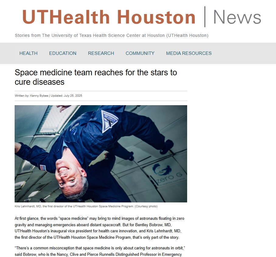 space med article