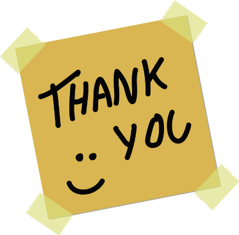 thank you post it