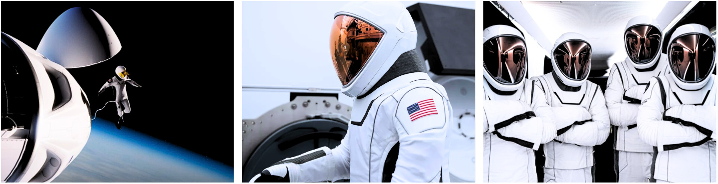 SpaceX Suit collage