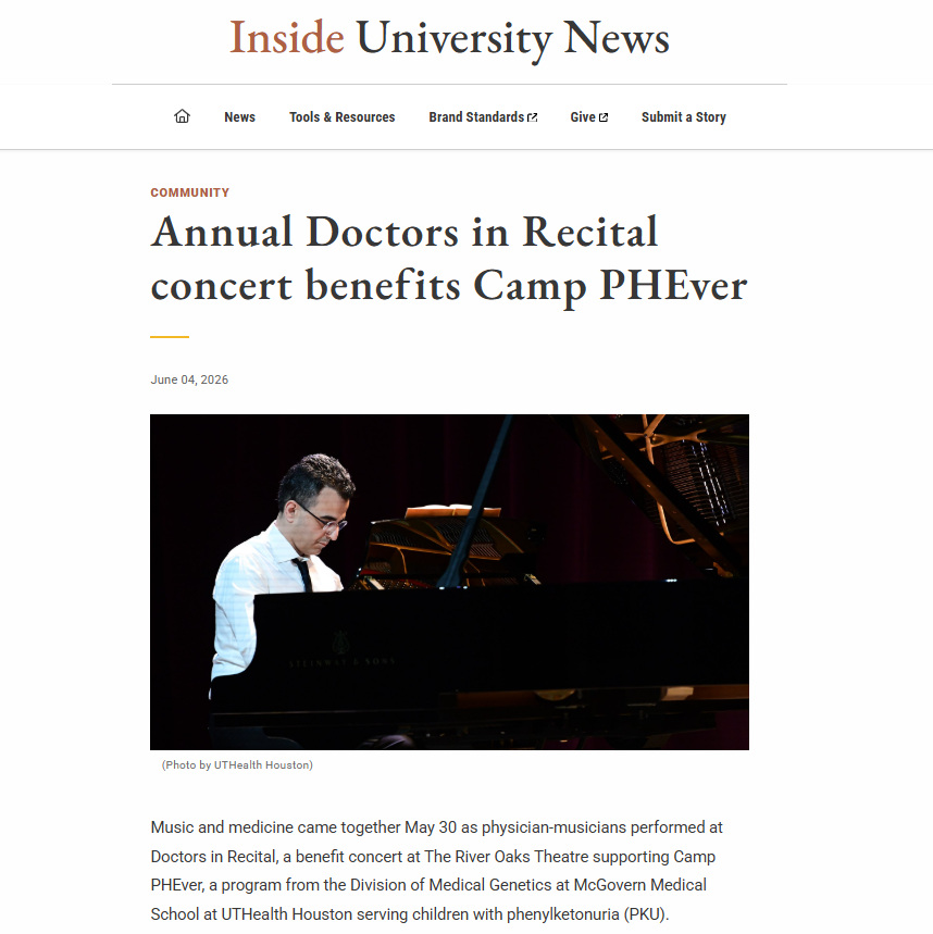 inside university news doctor recital 2026