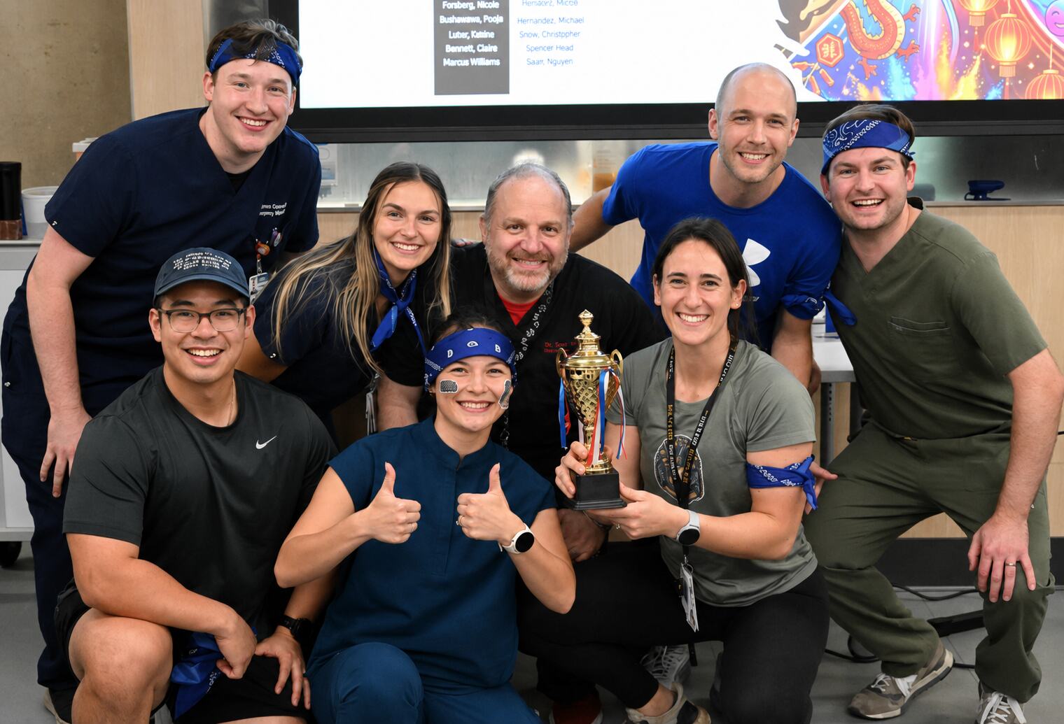 Blue team trophy photo-sonogames 2026
