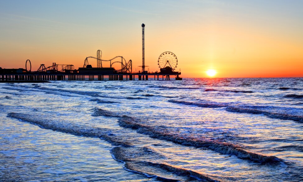 Galveston Pier Sunset