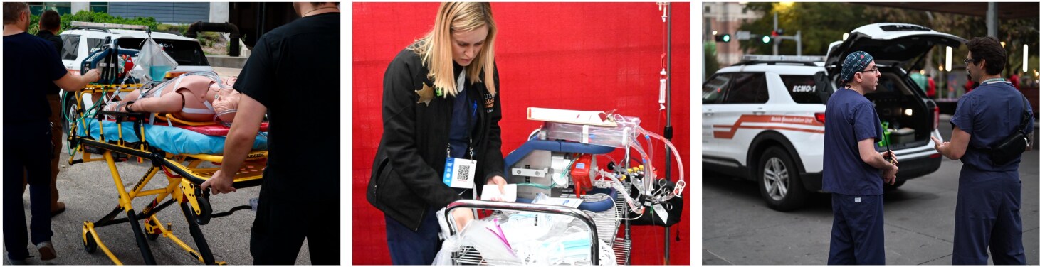 Mobile ecmo collage