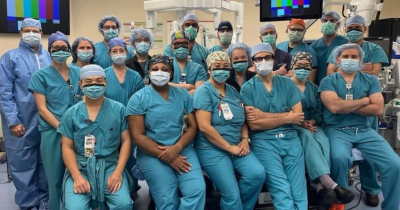 Dr. Ramzy - 50th robotic-assisted case at UTHealth Houston