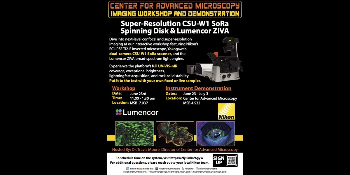 Nikon SoRa Spinning Disk Demonstration