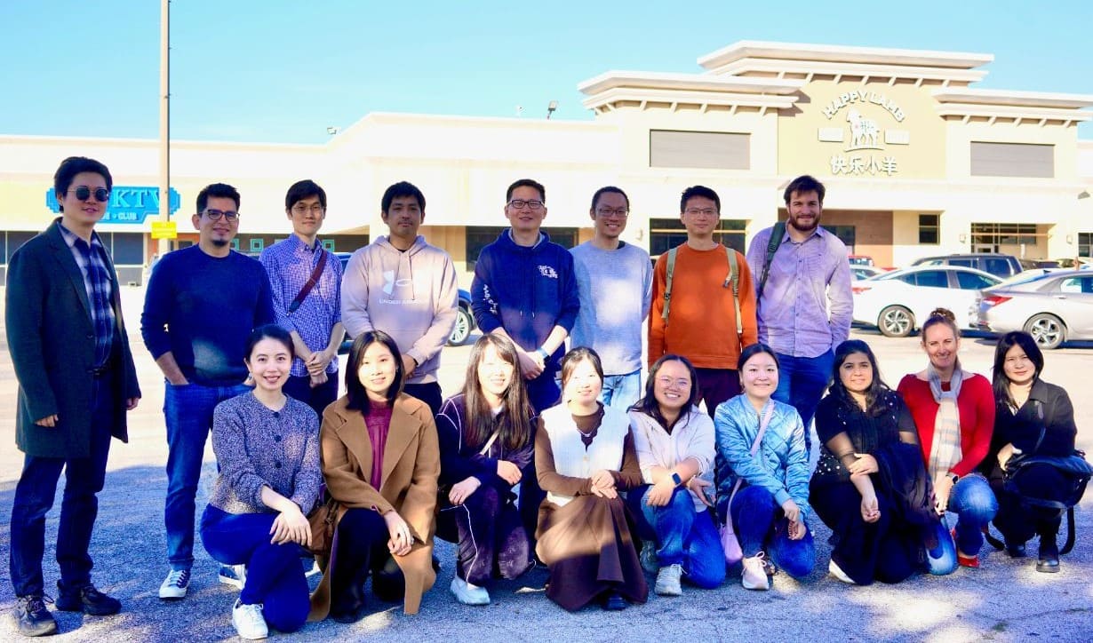 Wu Lab lunch at Happy Lamb to reflect on the milestones and successes of 2024 at UTHealth. Let’s go, 2025! (Dec. 2024)
