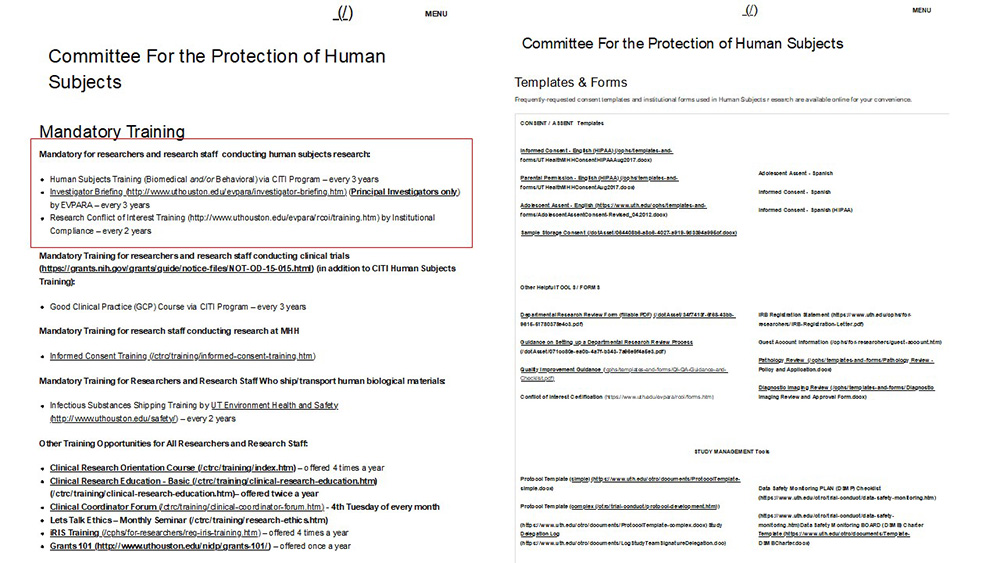 Committee for the Protection of Human Subjects Slide