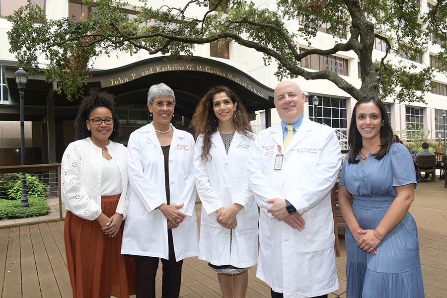 Mahboobeh Mahdavinia, MD, (middle) is the director the newly established Allergy and Immunology Division in the Department of Internal Medicine