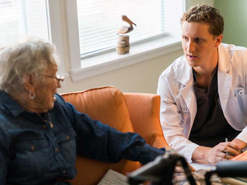 Social Connections a doctor talking with a patient