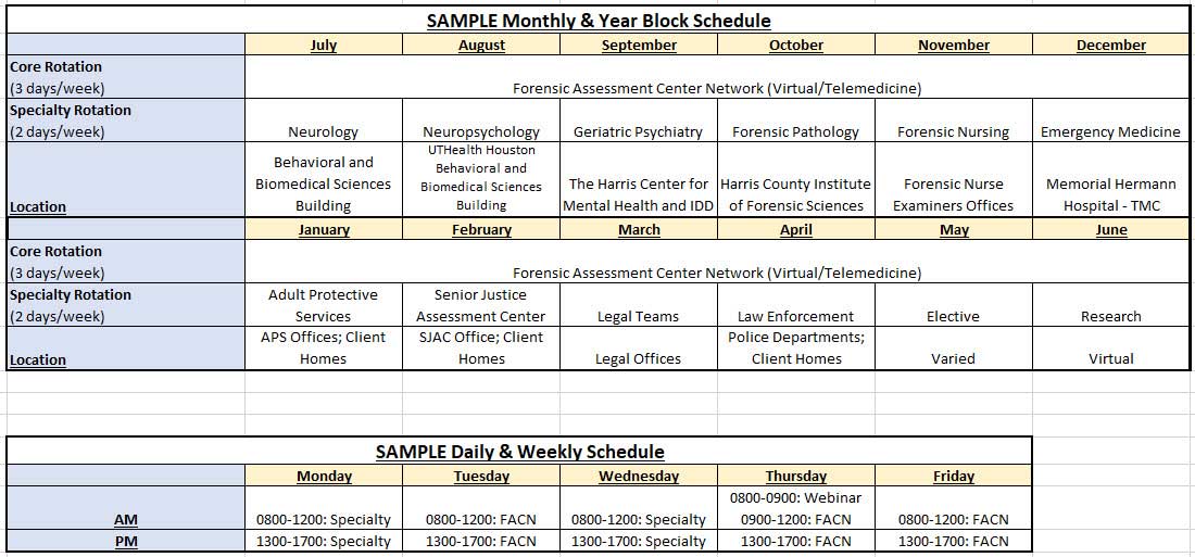 schedule