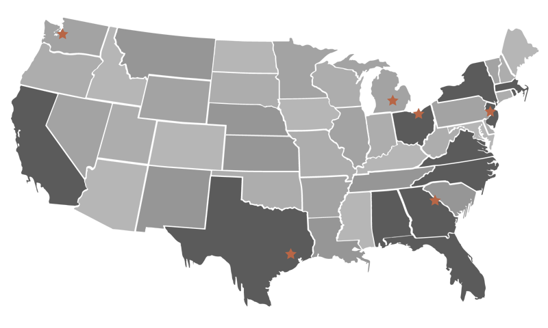 Class of 2025 and map of where we went