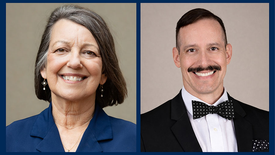 From left, Catherine Troisi, PhD, infectious disease epidemiologist at UTHealth Houston School of Public Health, and Tomás DaVee, MD, gastroenterologist at McGovern Medical School at UTHealth Houston