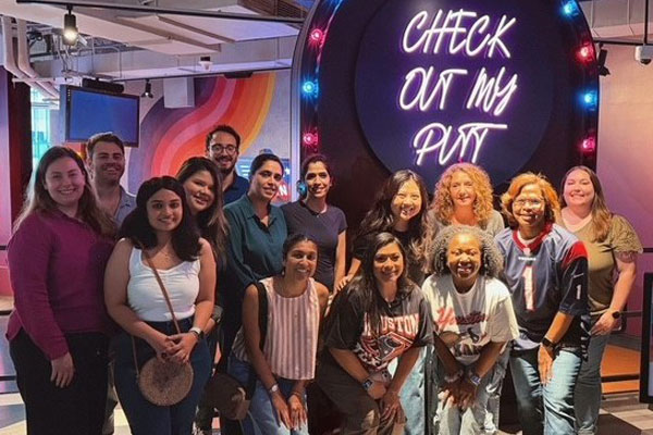 Fellows at putt-putt