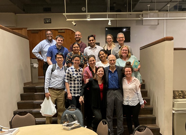 Group photo of people - Samuel Shem with Writing Fellows