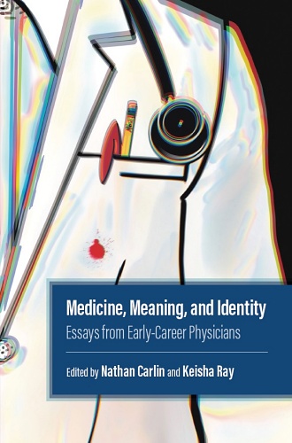 Person in white coat with Medicine Meaning and Identity text