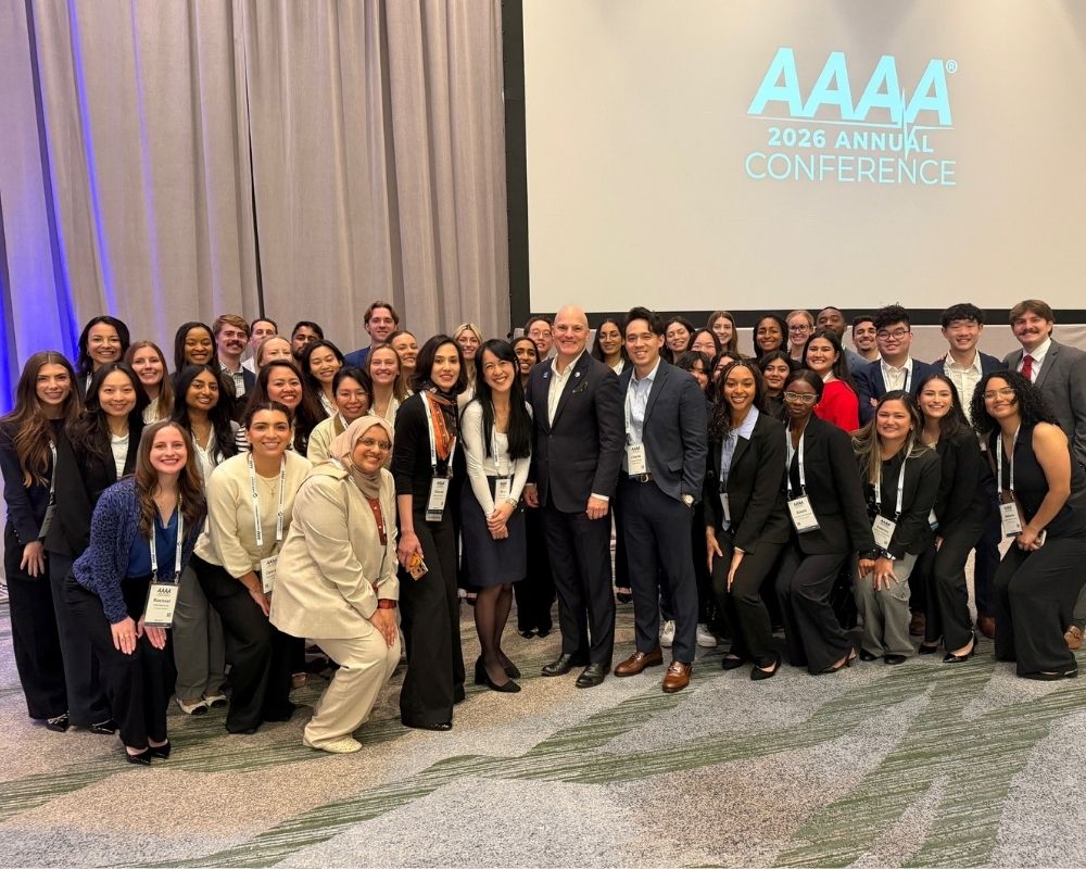 MSA students and program leadership with Dr. Christopher T. Stephens at the AAAA Annual Conference.
