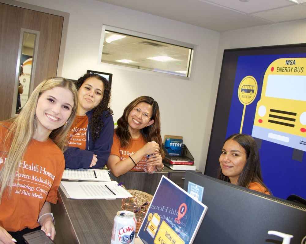 msa admin staff welcomes the students