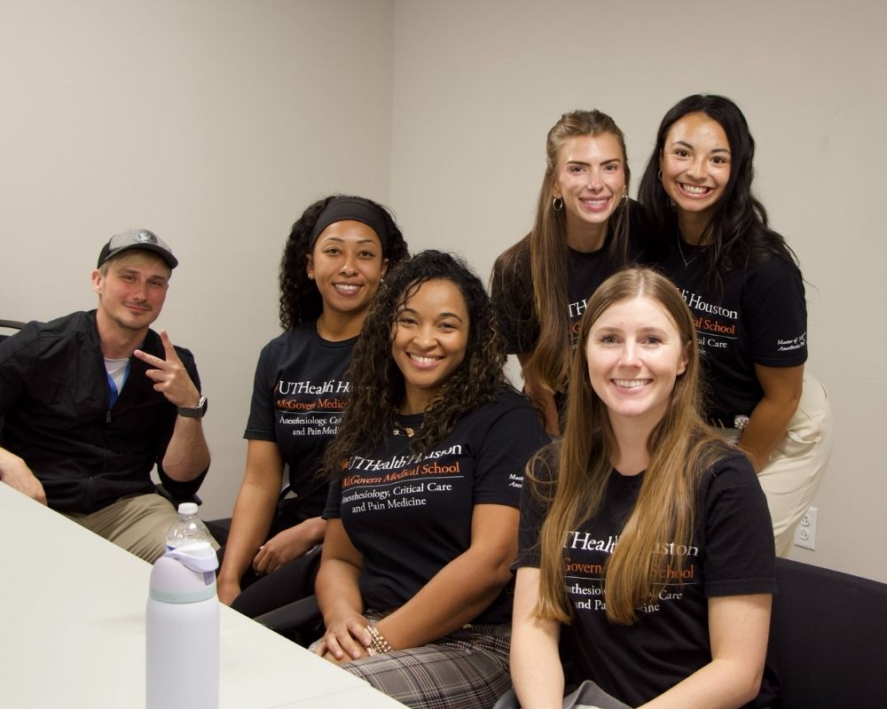 student chiefs and sim lab instructor join the event