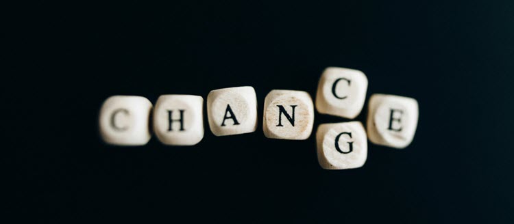 Scrabble letters that say CHANGE and CHANCE at same time