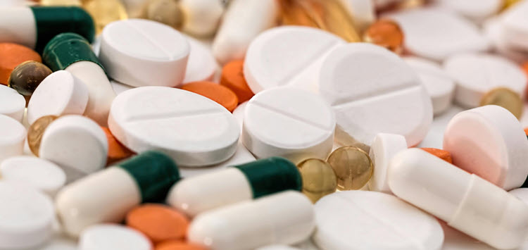 An assortment of medications