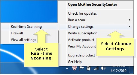 McAfee Security System