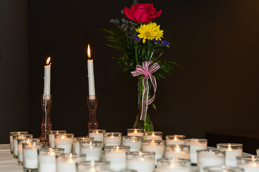 2024 Cadaver Memorial Service photo of the candles