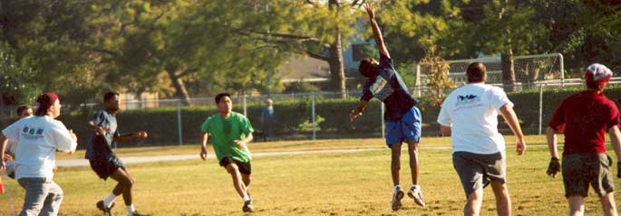 Dash with Ups at Frisbee tournament