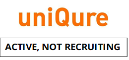UniQure is active, but no longer recruiting