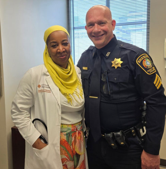 Dr. Sharrief and Sergeant Danny L. Beckworth