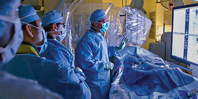 medical professionals in surgery