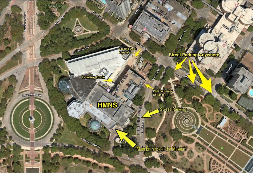 Museum Parking map