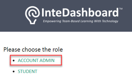 ScholarRx Admin Login Screen