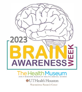 picture of brain and announcement of brain awareness week