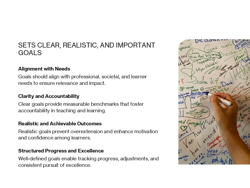 Academy of Master Educators open house slide.