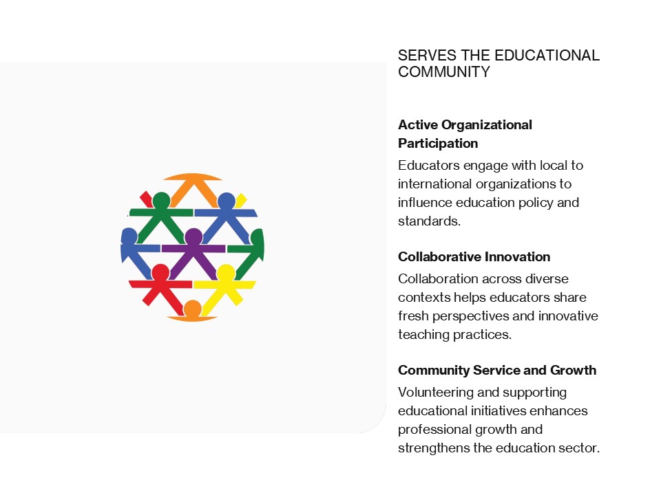 Academy of Master Educators open house slide.