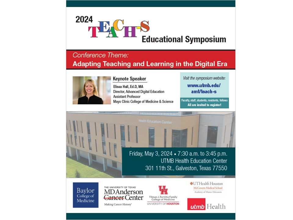 Academy of Master Educators open house slide.