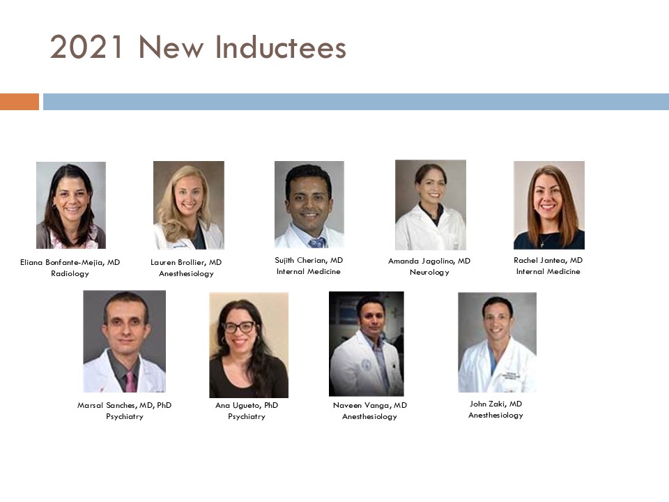 Academy of Master Educators open house slide.