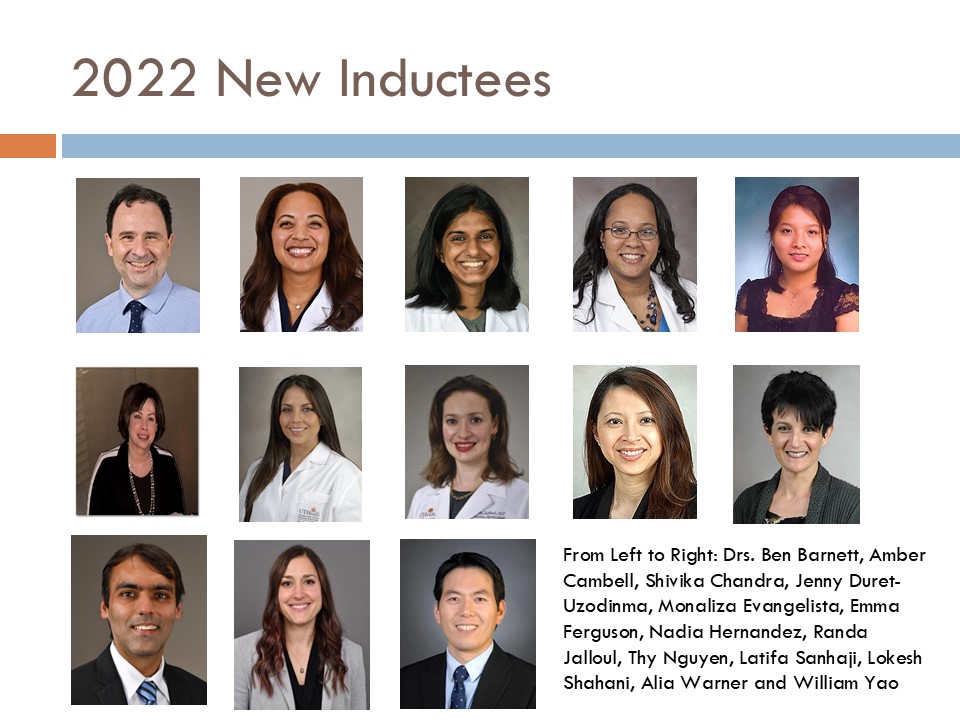 Academy of Master Educators open house slide.