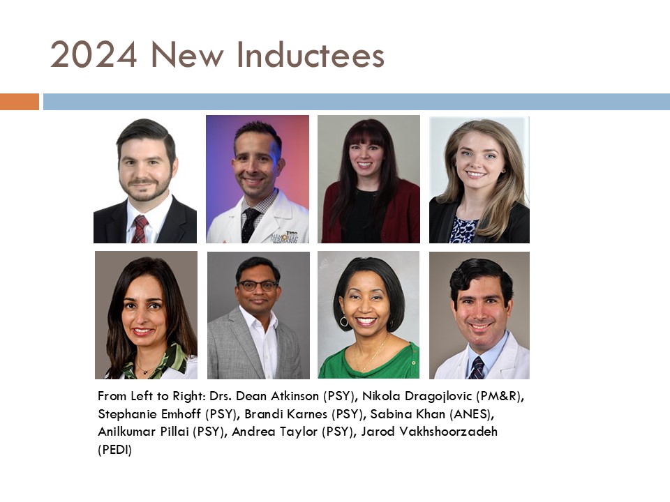 Academy of Master Educators open house slide.